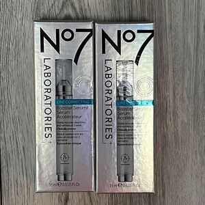 2x 15ml No7 Line Correcting Booster Serum Treatment for Fine Lines Wrinkles NEW​